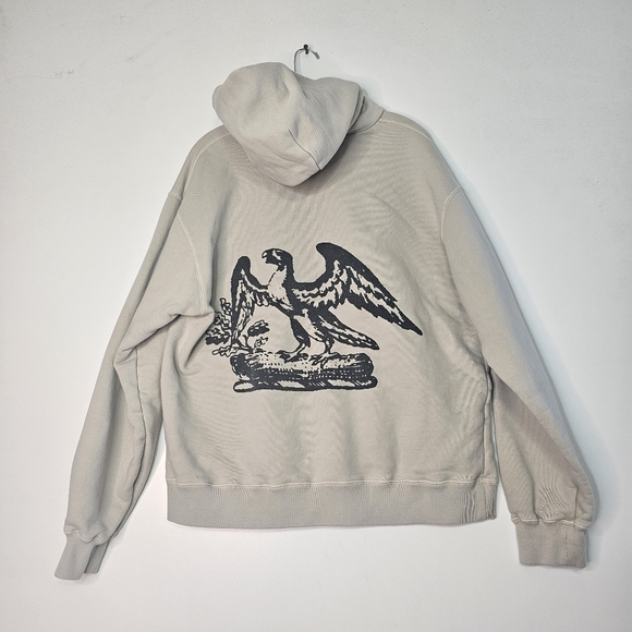 Yeezy Season 5 Calabasas Eagle hoodie Cream Size Midium - Picture 2 of 11